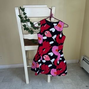 Black Floral Formal Children’s Dress